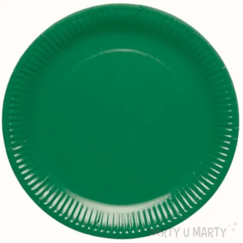 talerzyki papierowe evergreen zielony amscan 23 cm 8 szt
