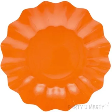 talerzyki papierowe falowane premium pomaranczowe givi italia 24 cm 8 szt