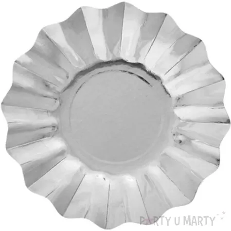 talerzyki papierowe falowane premium srebrne givi italia 21 cm 8 szt