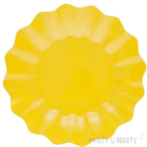 talerzyki papierowe falowane premium zolte godan 21 cm 8 szt