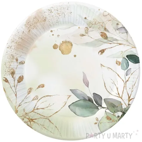 talerzyki papierowe feelings liscie vintage godan 18 cm 6 szt