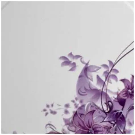 talerzyki papierowe fioletowy kwiat fsopakowania 23 cm 8 szt