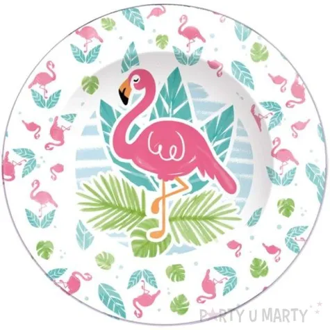 talerzyki papierowe flamingi guirca 23 cm 8 szt