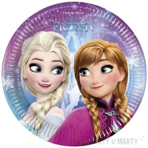 talerzyki papierowe frozen 20 cm 8 szt