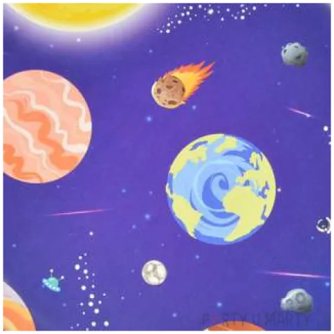 talerzyki papierowe galaxy granatowe arpex 18 cm 8 szt