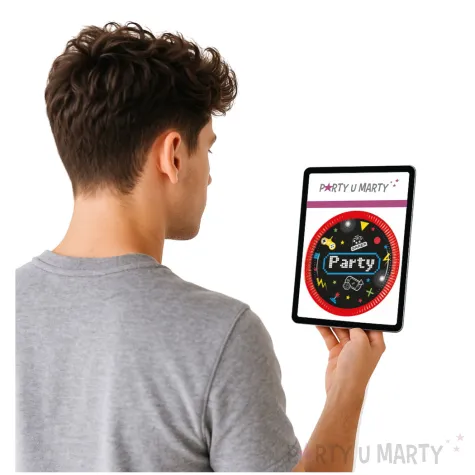 talerzyki papierowe gaming party procos 20 cm 8 szt