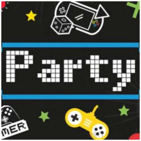 talerzyki papierowe gaming party procos 23 cm 8 szt