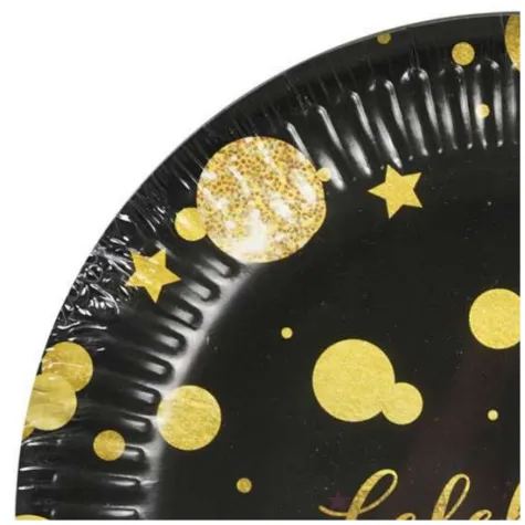 talerzyki papierowe glam party congratulations arpex 18 8 szt