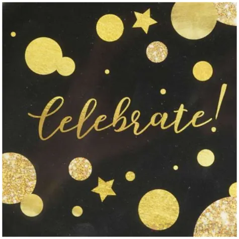 talerzyki papierowe glam party congratulations arpex 18 8 szt