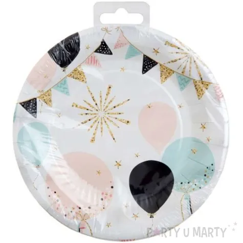 talerzyki papierowe glitter santex 23 cm 10 szt