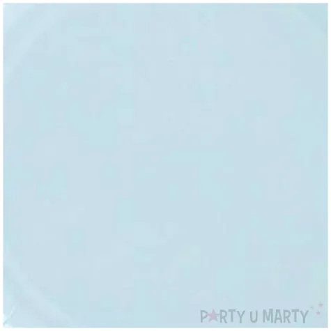 talerzyki papierowe golden border niebieskie jasne partydeco 18 cm 6 szt