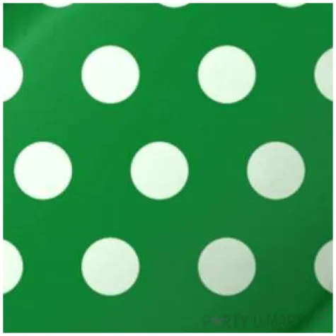 talerzyki papierowe grochy zielony fsopakowania 23 cm 8 szt