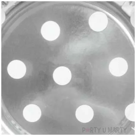 talerzyki papierowe groszki srebrne godan 18 cm 6 szt