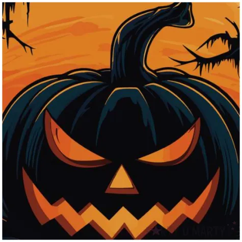 talerzyki papierowe halloween straszna dynia congee 18 cm 6 szt