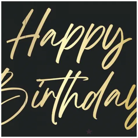 talerzyki papierowe happy birthday czarny procos 23 cm 8 szt