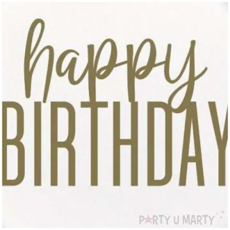 talerzyki papierowe happy birthday konfetti bialy unique 23 cm 8 szt