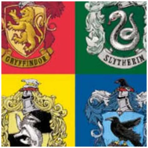 talerzyki papierowe harry potter domy hogwartu procos 23 cm 8 szt