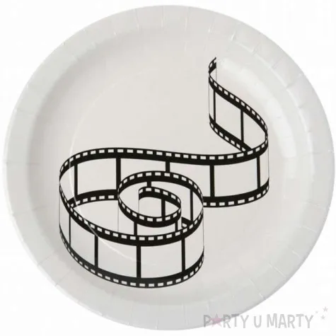 talerzyki papierowe hollywood biale santex 23 cm 10 szt