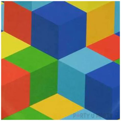 talerzyki papierowe klocki mix arpex 18 cm 8 szt