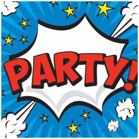 talerzyki papierowe komiks boom party proscos 23 cm 8 szt