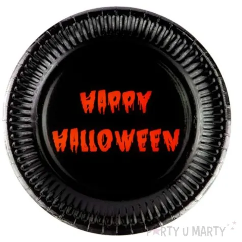 talerzyki papierowe krwawe halloween happy halloween congee 6 szt