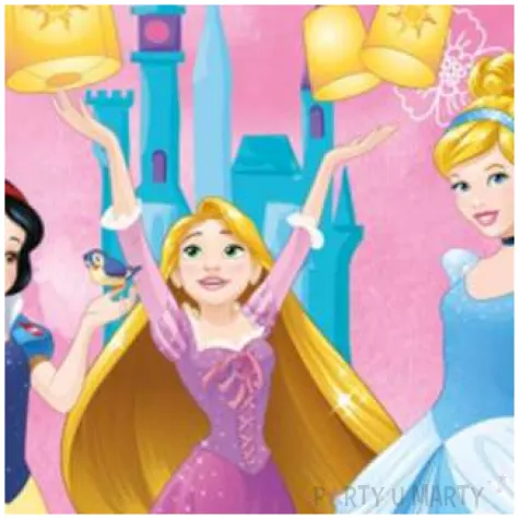 talerzyki papierowe ksiezniczki disneya procos 23 cm 8 szt