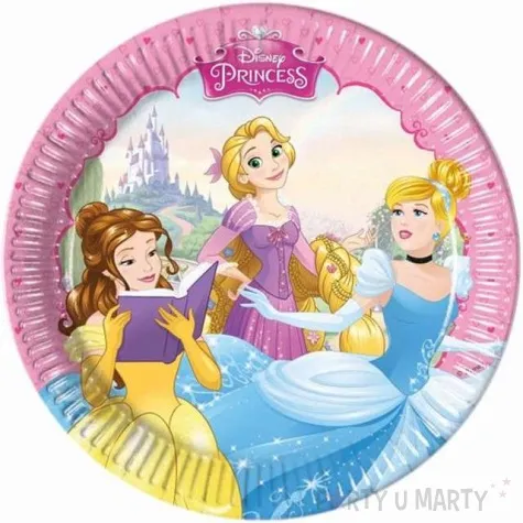 talerzyki papierowe ksiezniczki disneys procos 20 cm 8 szt