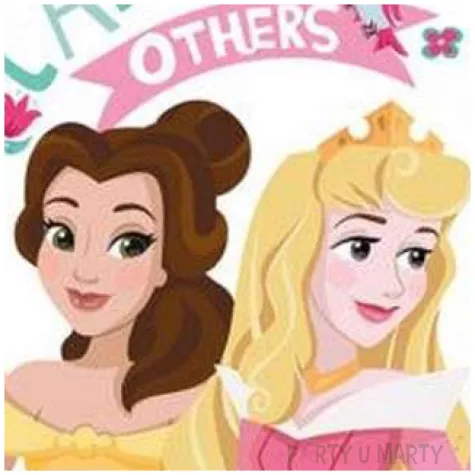 talerzyki papierowe ksiezniczki z ptakami procos 20 cm 8 szt