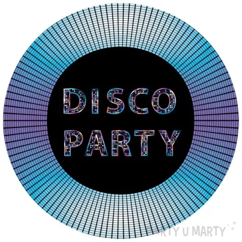 talerzyki papierowe kule disco party congee 18 cm 6 szt