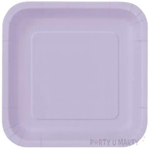 talerzyki papierowe kwadrat classic s lawendowe 18 cm 16 szt