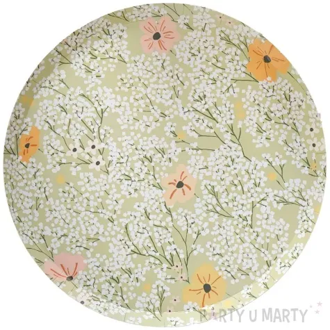 talerzyki papierowe kwiaty ginger ray 25 cm 8 szt