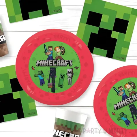 talerzyki papierowe minecraft procos 21 cm 4 szt