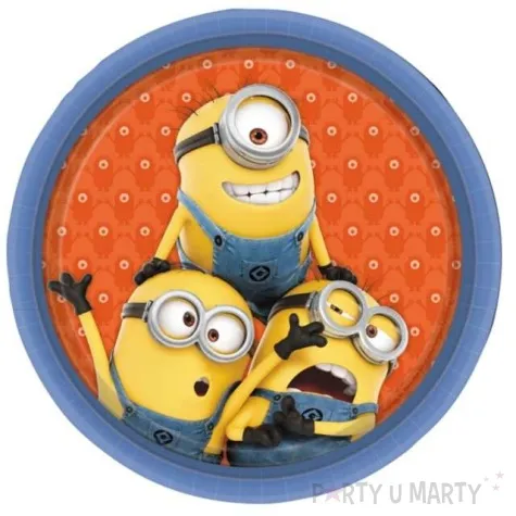 talerzyki papierowe minionki 22 8 cm 8 szt
