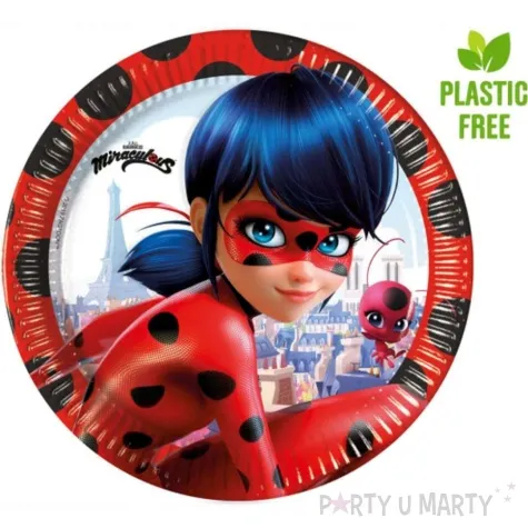 talerzyki papierowe miraculous procos 23 cm 8 szt