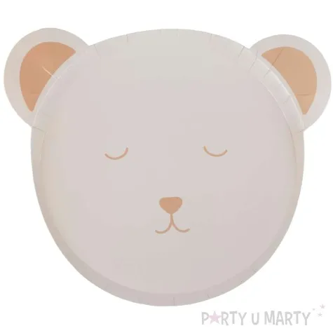 talerzyki papierowe mis kremowy ginger ray 29 cm 8 szt