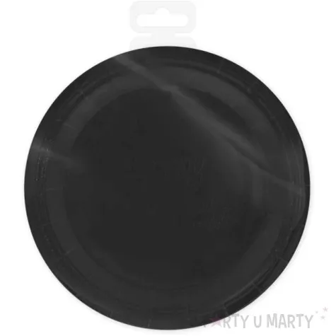 talerzyki papierowe monocolor czarne partypal 17 5 cm 6 szt
