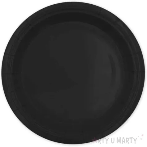 talerzyki papierowe monocolor czarny partypal 17 5 cm 6 szt