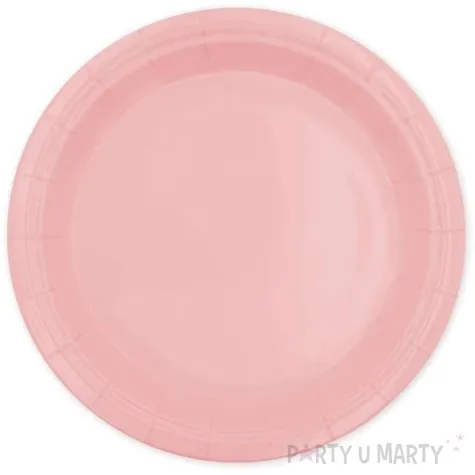 talerzyki papierowe monocolor rozowe jasne partypal 17 5 cm 6 szt