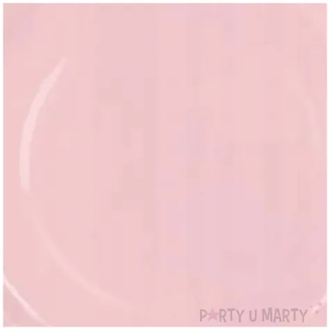 talerzyki papierowe monocolor rozowy jasny paw 18 cm 10 szt