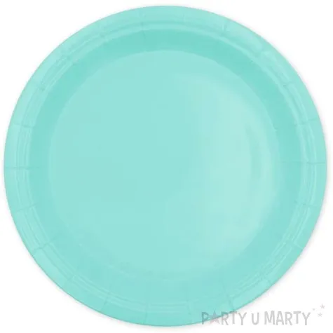 talerzyki papierowe monocolor turkusowe partypal 17 5 cm 6 szt