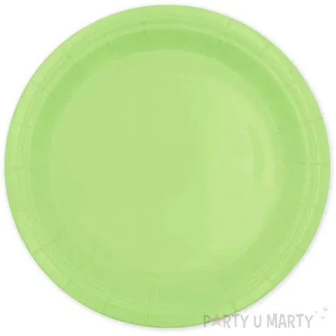 talerzyki papierowe monocolor zielone partypal 17 5 cm 6 szt