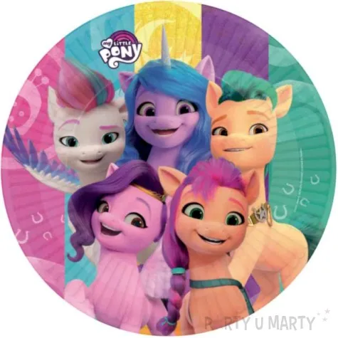 talerzyki papierowe my little pony kucyki amscan 23 cm 8 szt