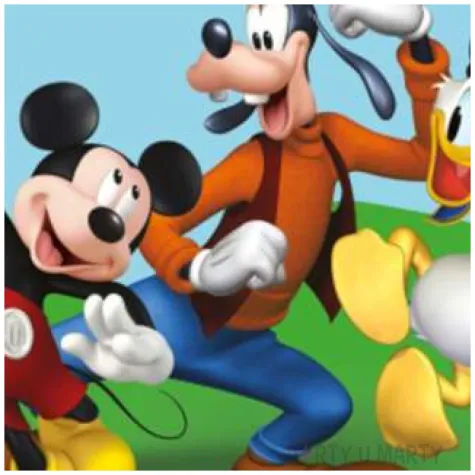 talerzyki papierowe myszka mickey rock the house procos 23 cm 8 szt