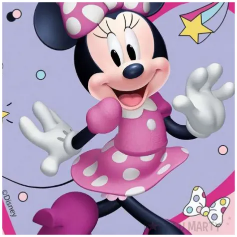 talerzyki papierowe myszka minnie rozowy procos 20 cm 8 szt