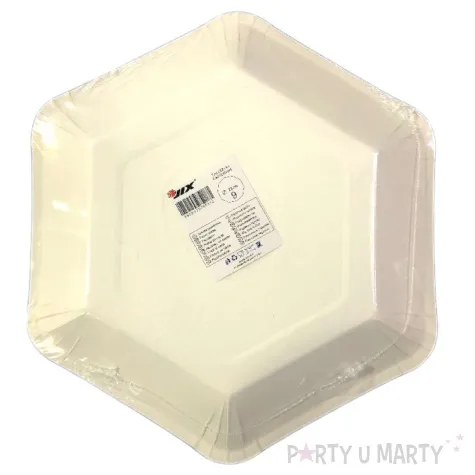 talerzyki papierowe opalizujace jix 23 cm 6 szt