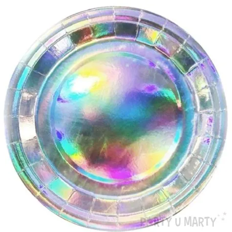 talerzyki papierowe opalizujace round jix 23 cm 6 szt