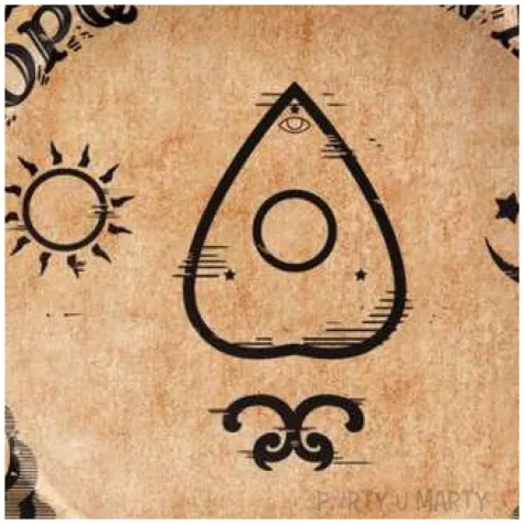talerzyki papierowe ouija diabelska plansza guirca 23 cm 8 szt