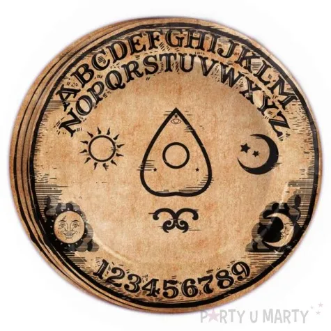 talerzyki papierowe ouija diabelska plansza guirca 23 cm 8 szt