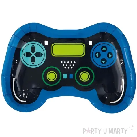 talerzyki papierowe pad gamingowy unique 23 cm 8 szt