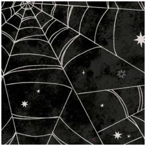 talerzyki papierowe pajeczyny czarne amscan 23 cm 8 szt